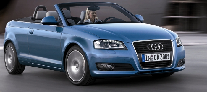 The Audi A3 Cabriolet will be rolling off the production line with a choice