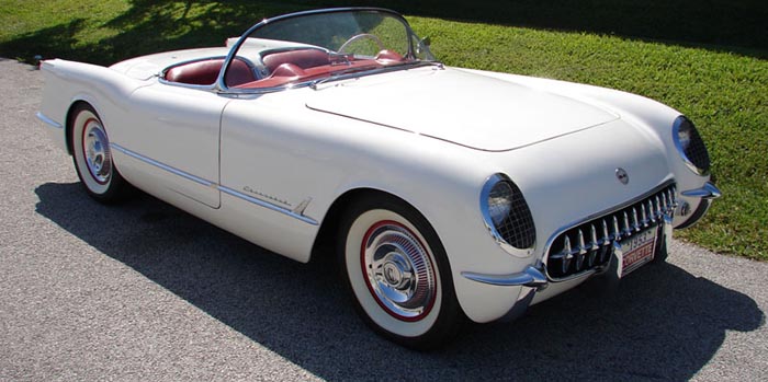 1953 Corvette The Little White Corvette June 30 1953