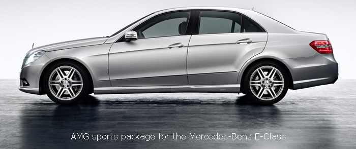 AMG sports package for the Mercedes-Benz E-Class