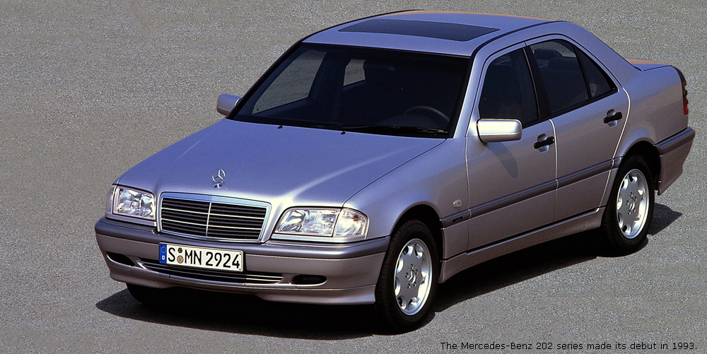 The Mercedes-Benz 202 series made its debut in 1993.