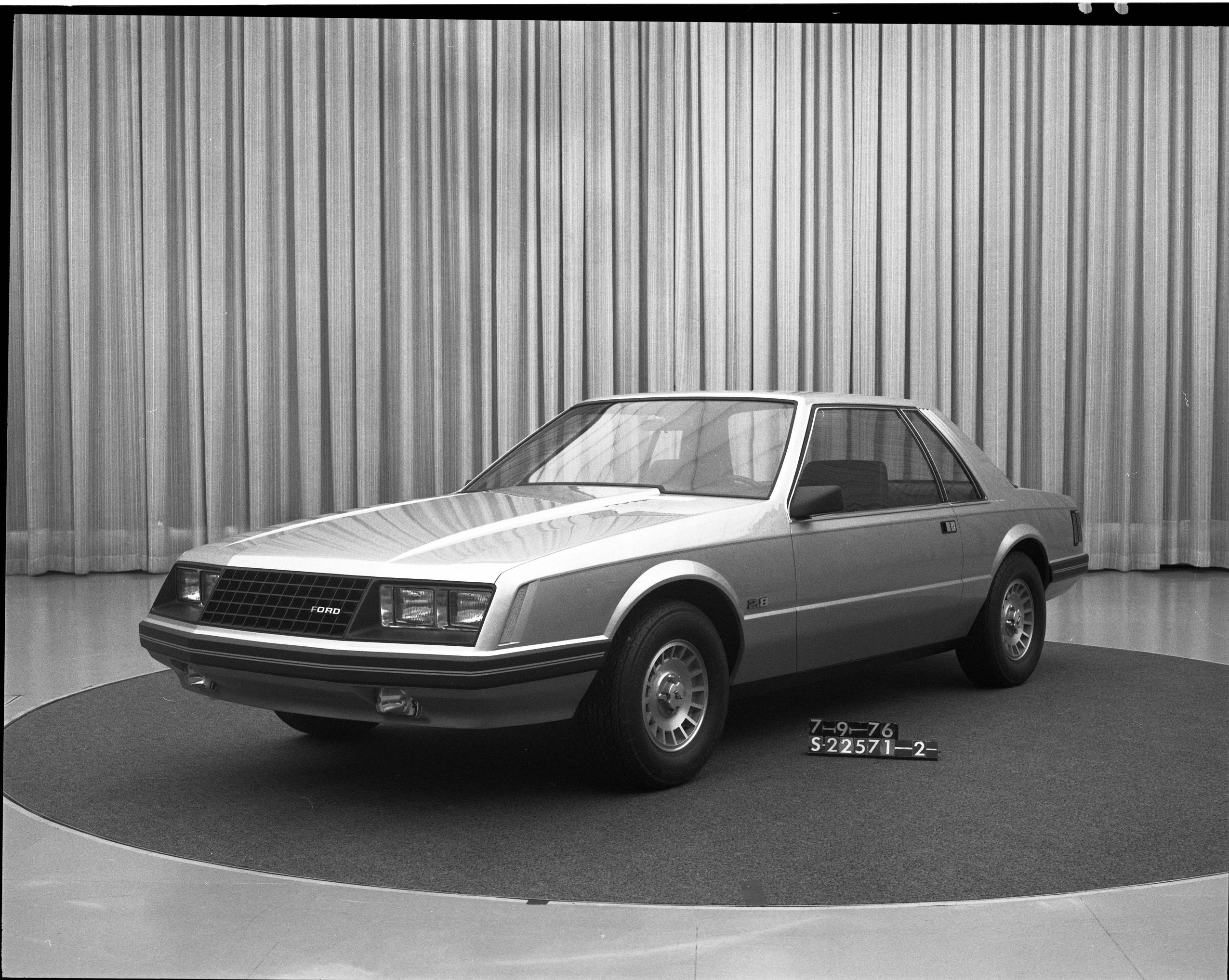 The winning notchback design theme features the profile that would make it to production two years later. After hours in the wind tunnel, a bottom-breather air-inlet was added below the bumper and most of the egg-crate grille was blocked off for reduced aerodynamic drag