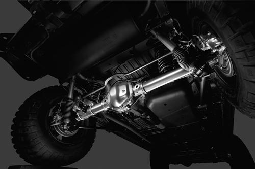 Front Axles: Engineered to exact specifications to bolt into any Jeep Wrangler from 2007 to 2014, these production front axle assemblies come completely assembled and provide the next level of off-road performance. The Dana 44 axles include a 4:10 ratio, 5 x 5 inch bolt pattern and an electric locker with an available wiring kit.