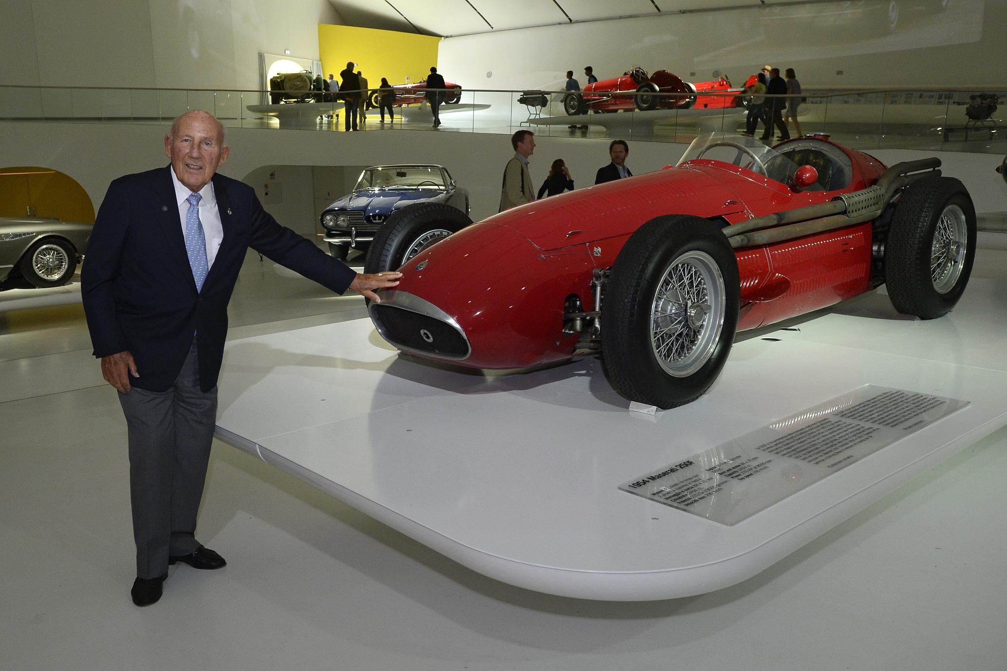 Stirling Moss and the 250F, Maserati Centennial Exhibition 2014