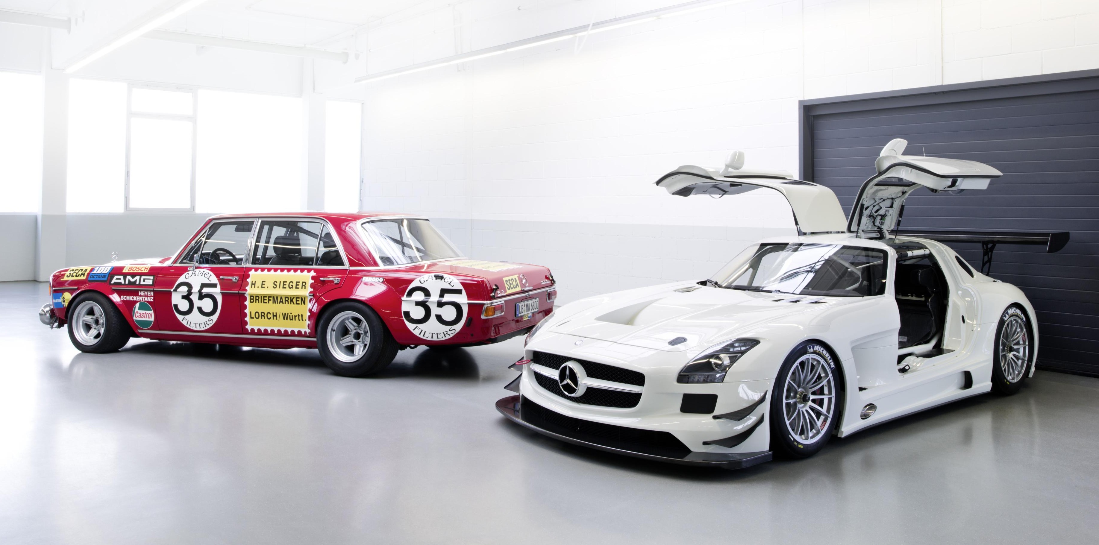 300 SEL 6.8 AMG and SLS AMG GT3