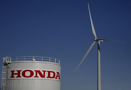 Wind turbines at Honda Transmission Mfg. of America
