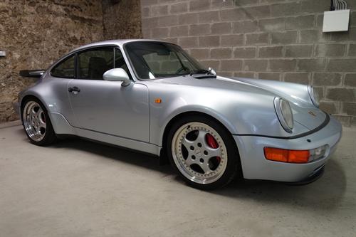 An extremely rare 1994 Porsche 911 964 Turbo 3.6 sold for £220,500, nearly £90,000 over its lower estimate.