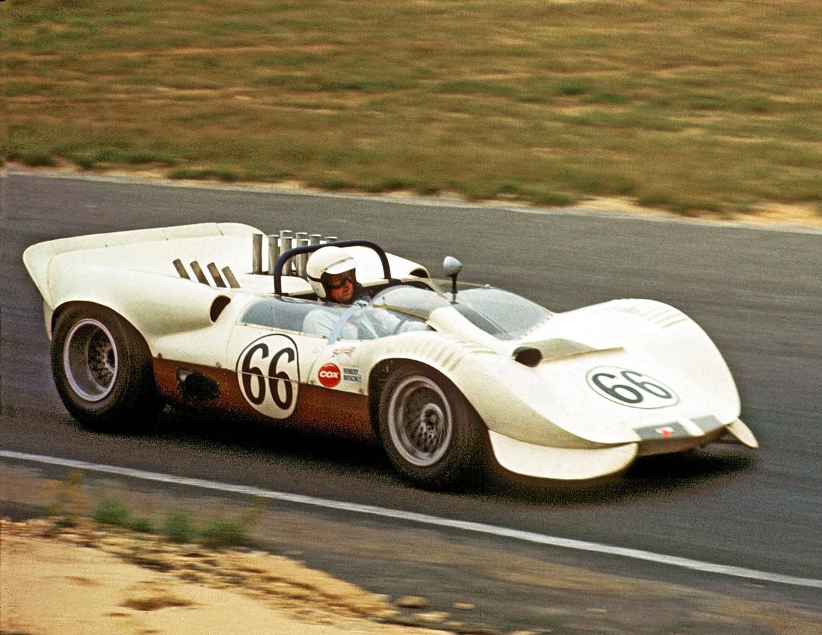 The Chaparral 2, circa 1963, featured an aerospace-inspired semi-monocoque chassis, advanced aerodynamics for downforce and a mid-mounted Chevrolet engine.