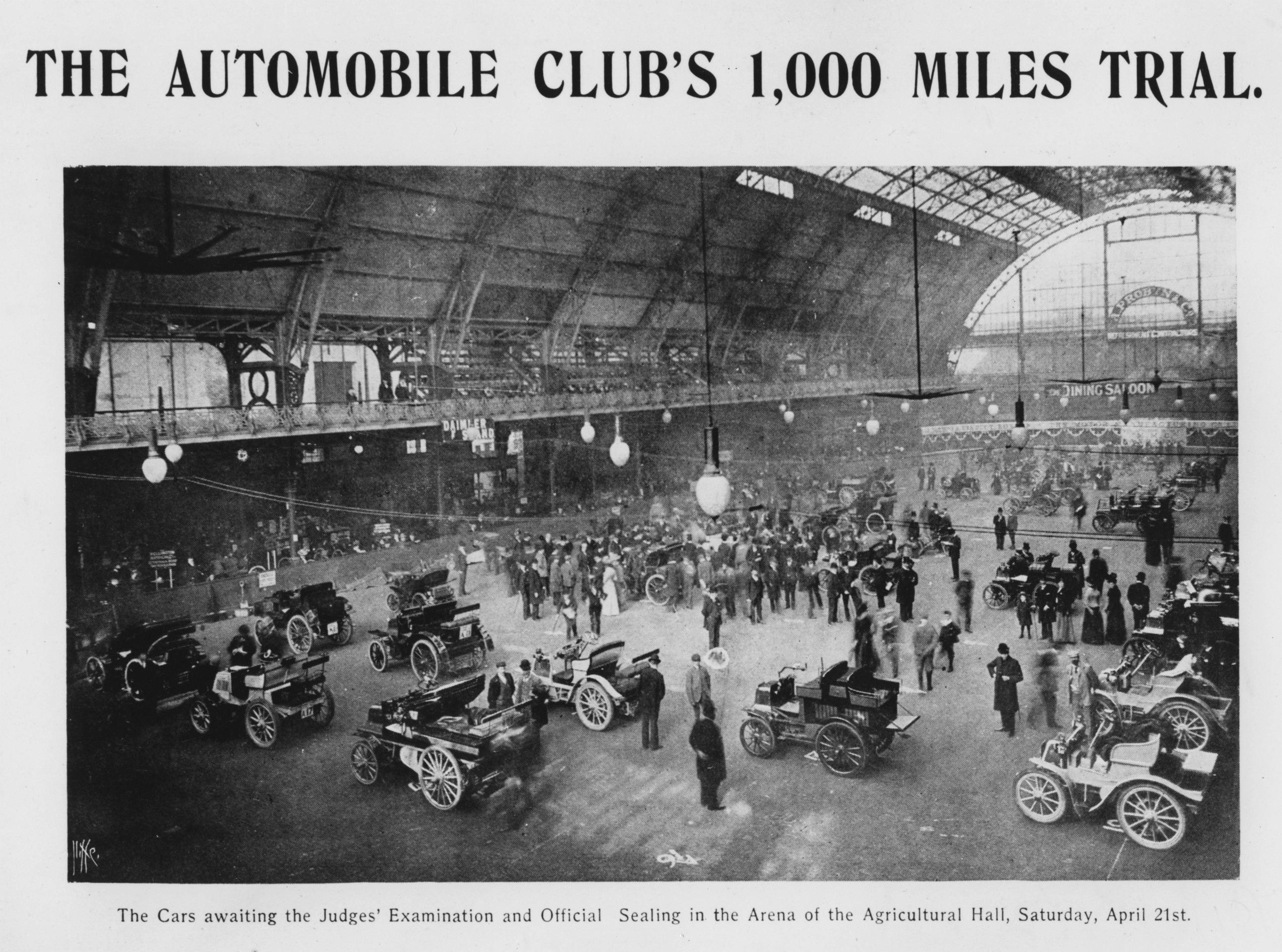 Pre start 1000 mile trial 1900