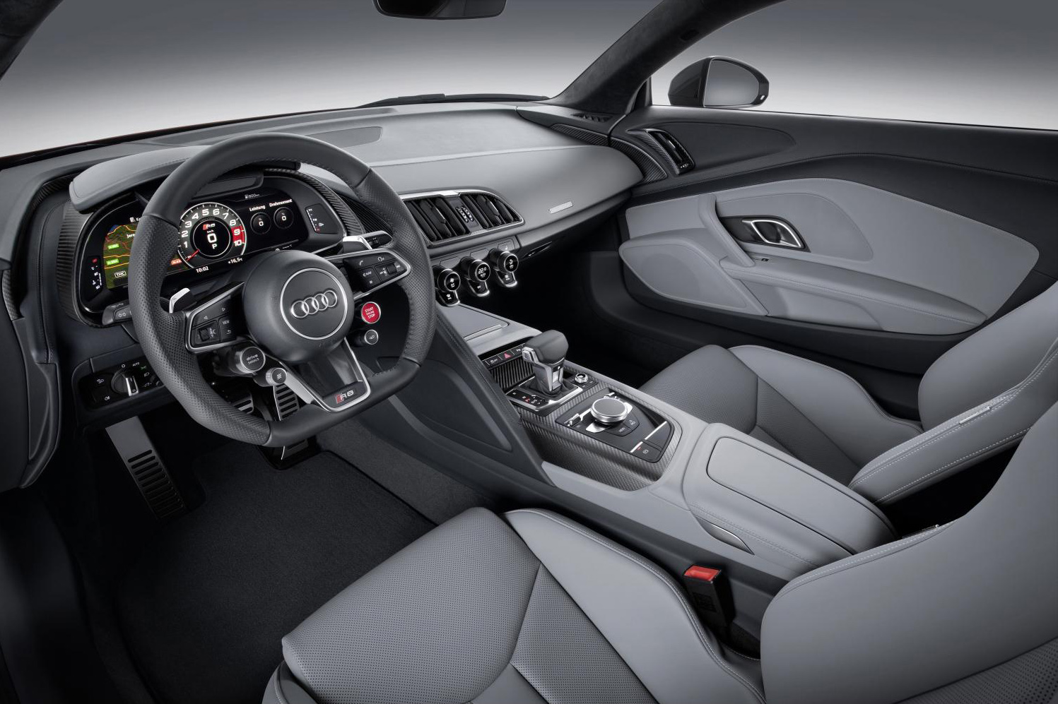 The new Audi R8 V10 Plus