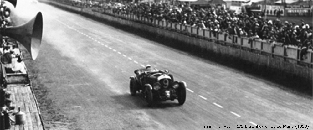 Tim Birkin drives 4 1/2 Litre Blower at Le Mans (1929)