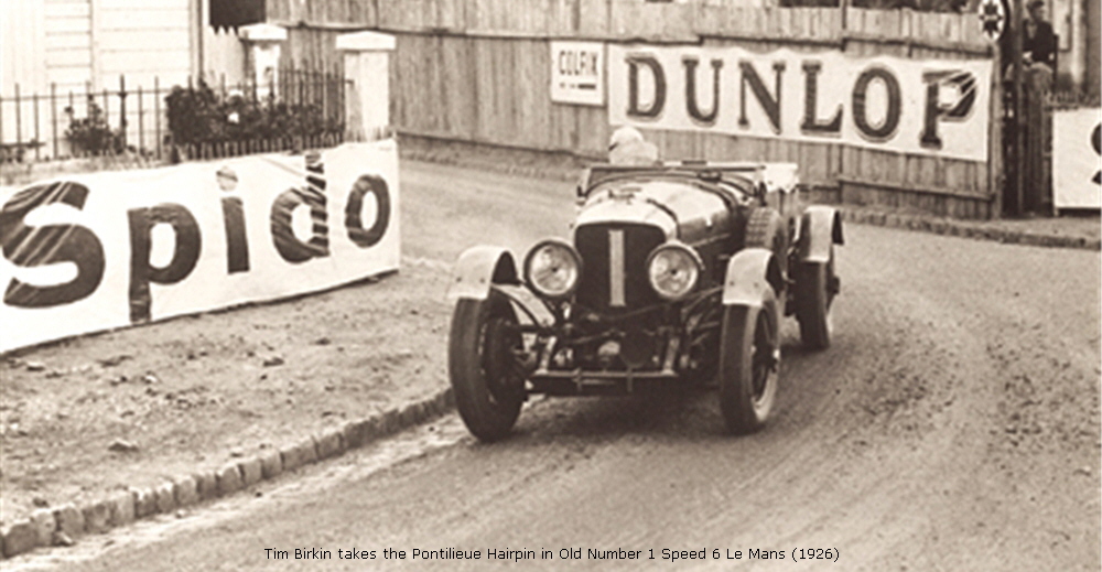 Tim Birkin takes the Pontilieue Hairpin in Old Number 1 Speed 6 Le Mans (1926)