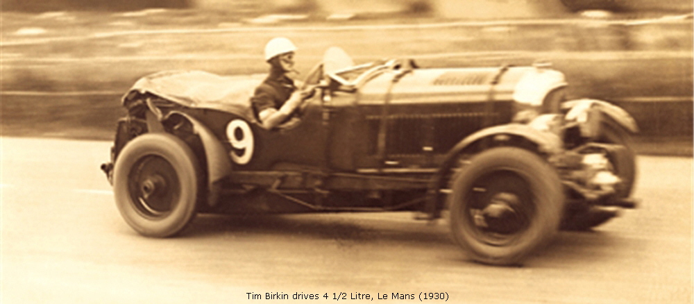 Tim Birkin drives 4 1/2 Litre, Le Mans (1930)