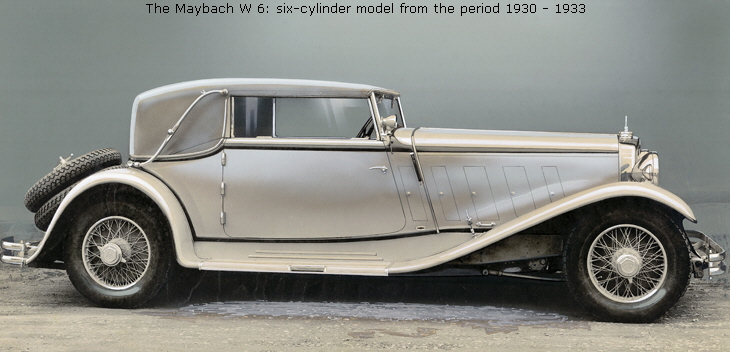 The Maybach W 6: six-cylinder model from the period 1930 - 1933