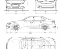 Audi A4 Saloon dimensions