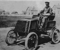 Charles_T._Jeffery  Charles T. Jeffery driving a 1901 Rambler model A